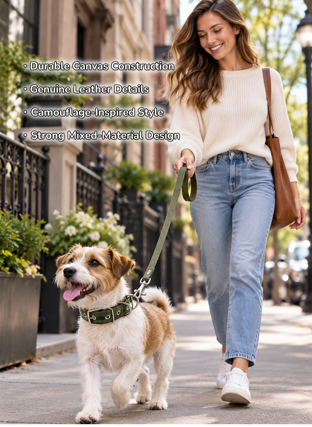 Custom Camouflage Canvas Dog Collar with Genuine Leather Details.jpg